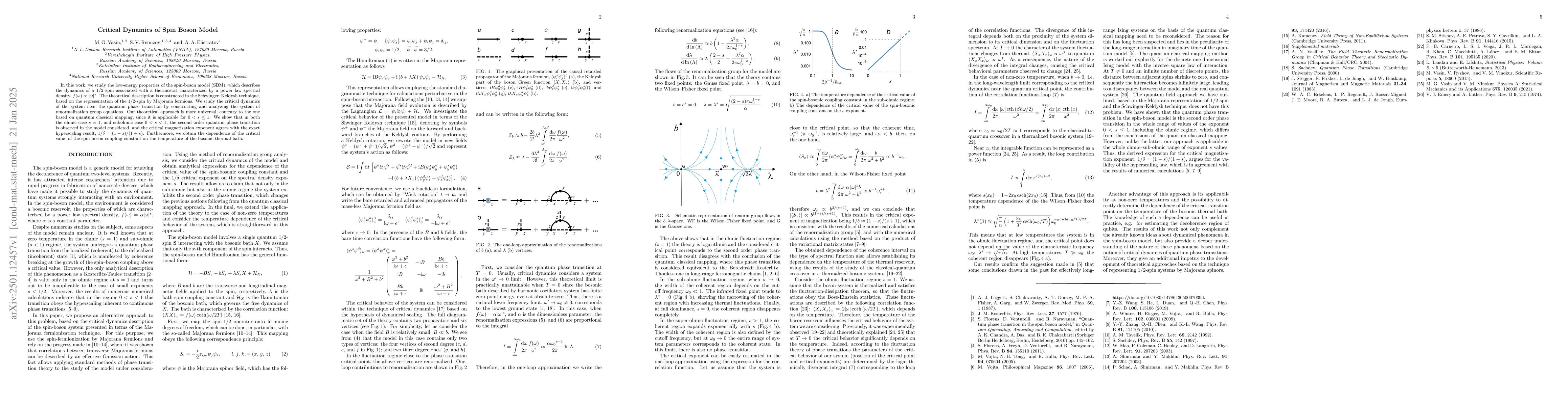 Thumbnail for Critical Dynamics of Spin Boson Model