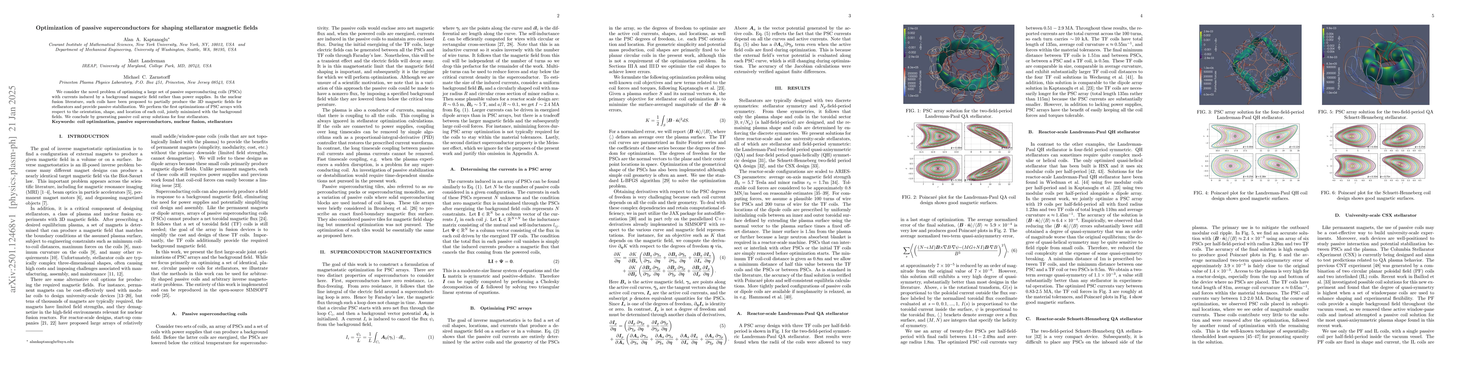 Thumbnail for Optimization of passive superconductors for shaping stellarator magnetic
  fields