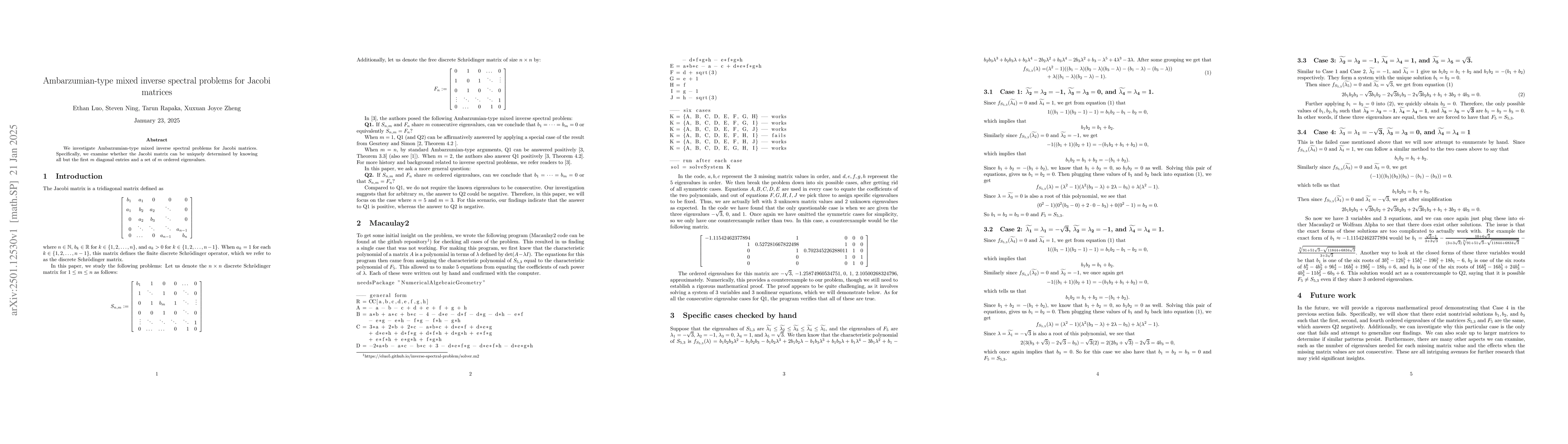 Thumbnail for Ambarzumian-type mixed inverse spectral problems for Jacobi matrices