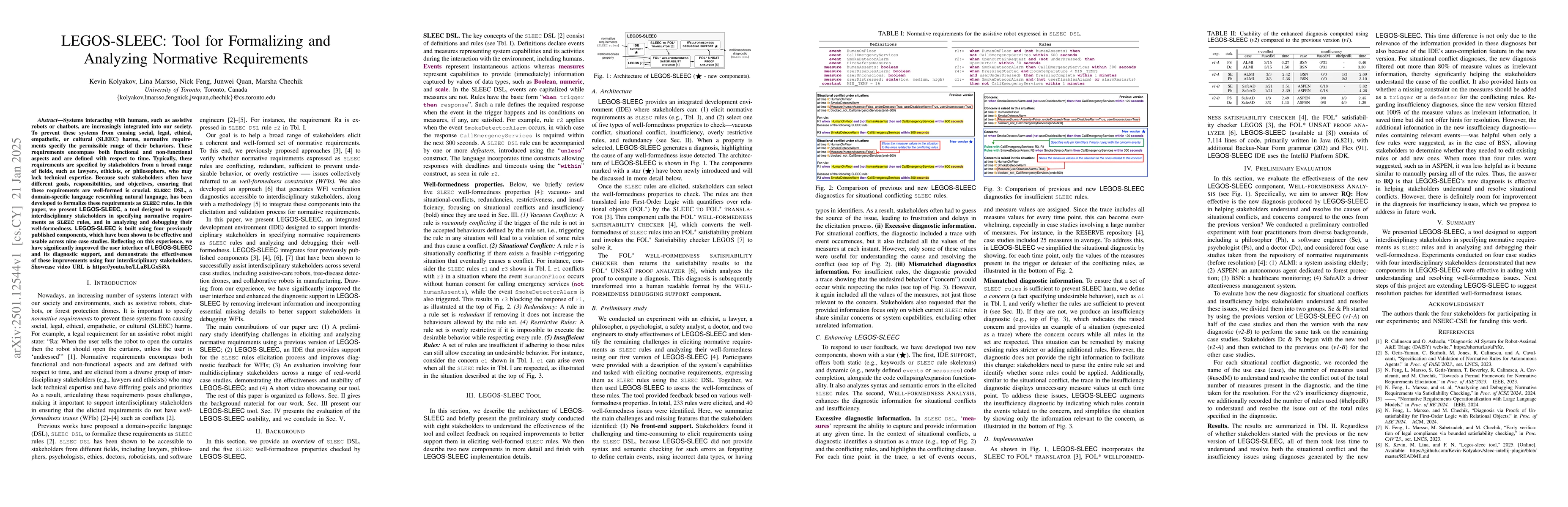 Thumbnail for LEGOS-SLEEC: Tool for Formalizing and Analyzing Normative Requirements