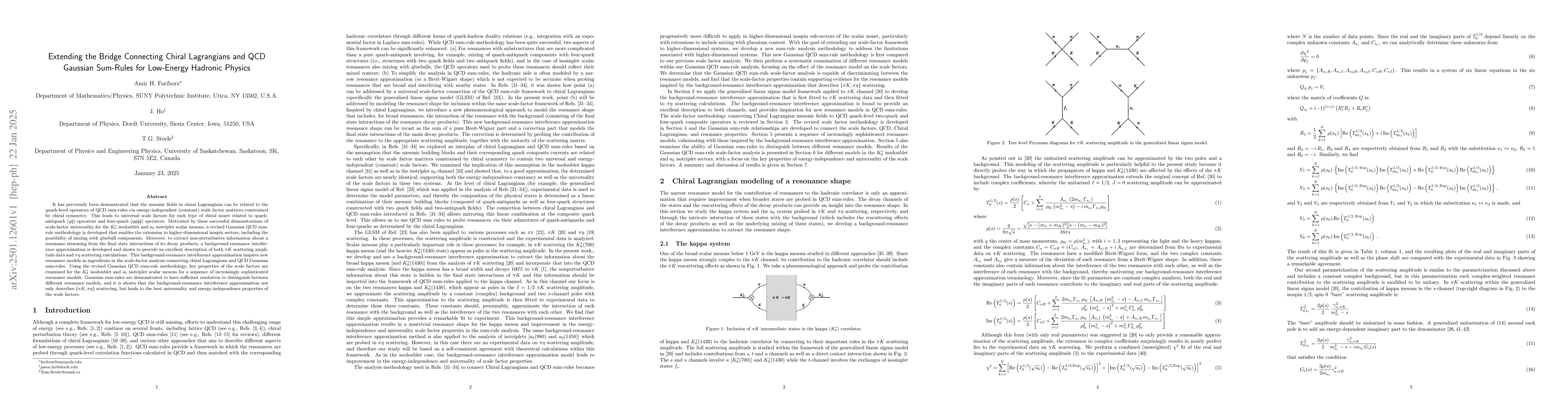 Thumbnail for Extending the Bridge Connecting Chiral Lagrangians and QCD Gaussian
  Sum-Rules for Low-Energy Hadronic Physics