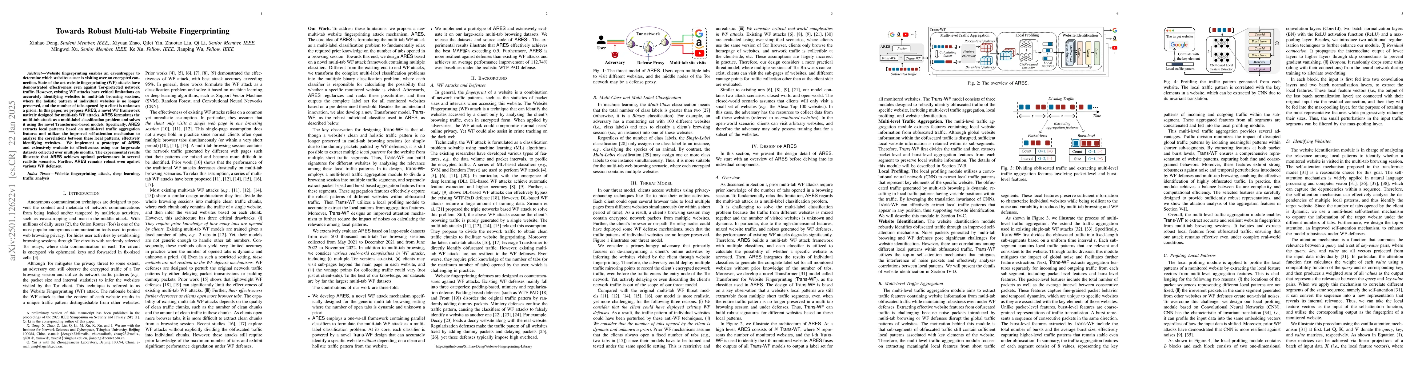 Thumbnail for Towards Robust Multi-tab Website Fingerprinting