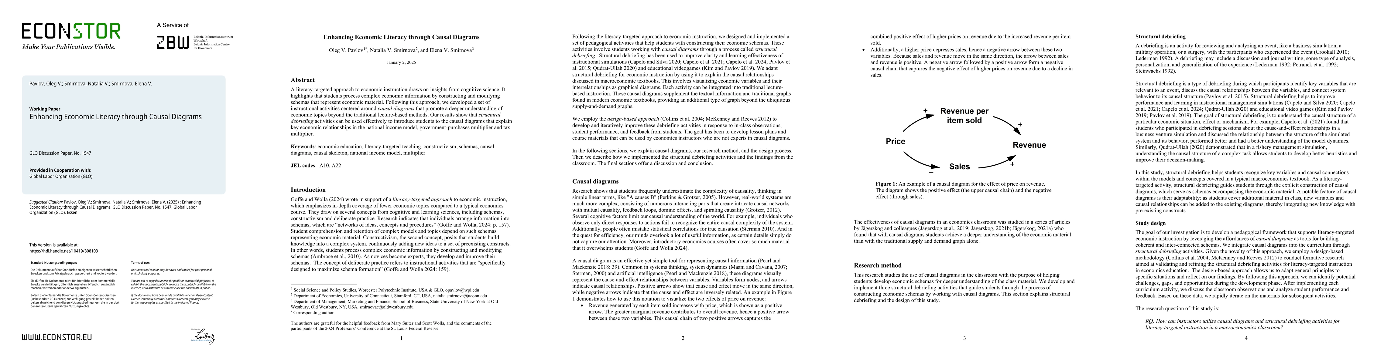 Thumbnail for Enhancing Economic Literacy through Causal Diagrams