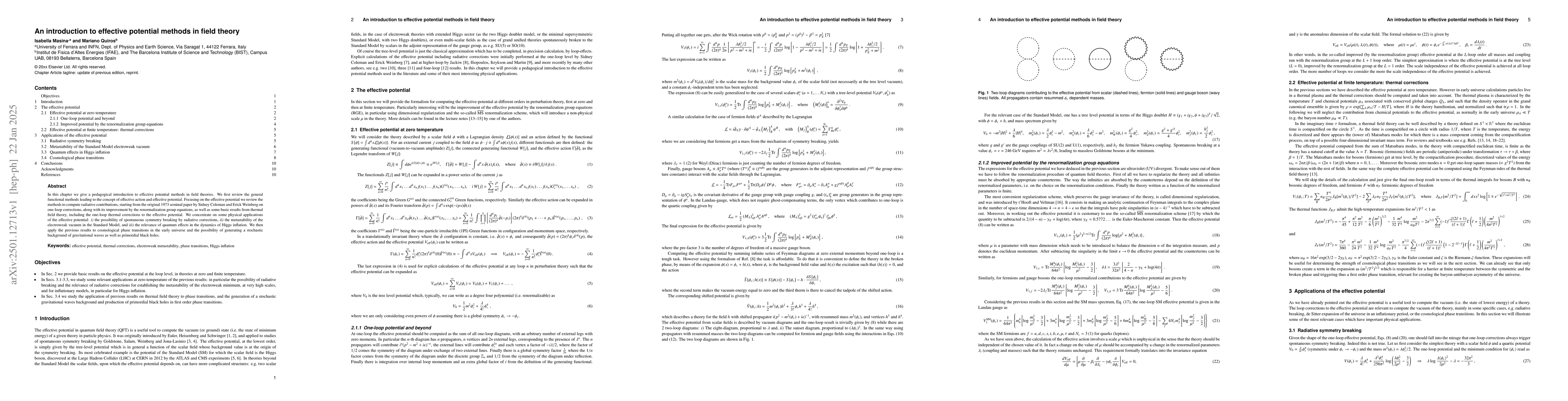 Thumbnail for An introduction to effective potential methods in field theory