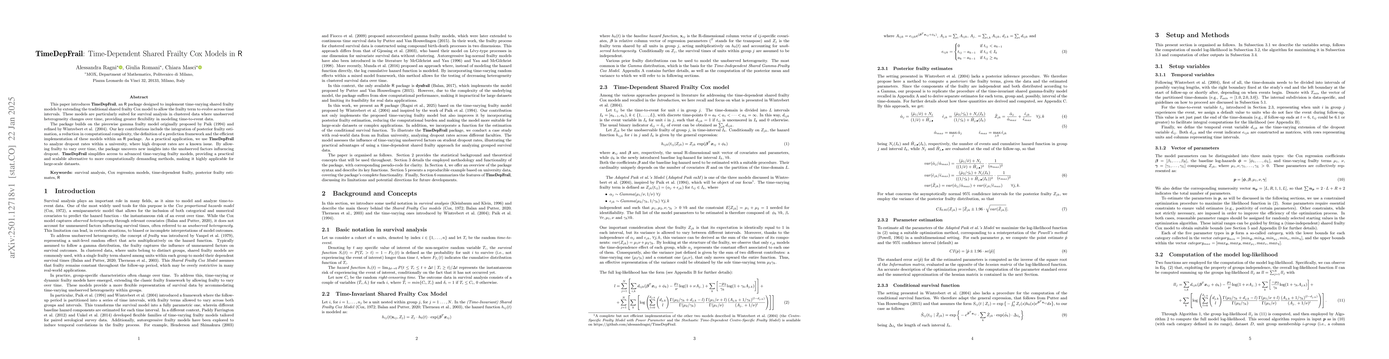 Thumbnail for TimeDepFrail: Time-Dependent Shared Frailty Cox Models in R