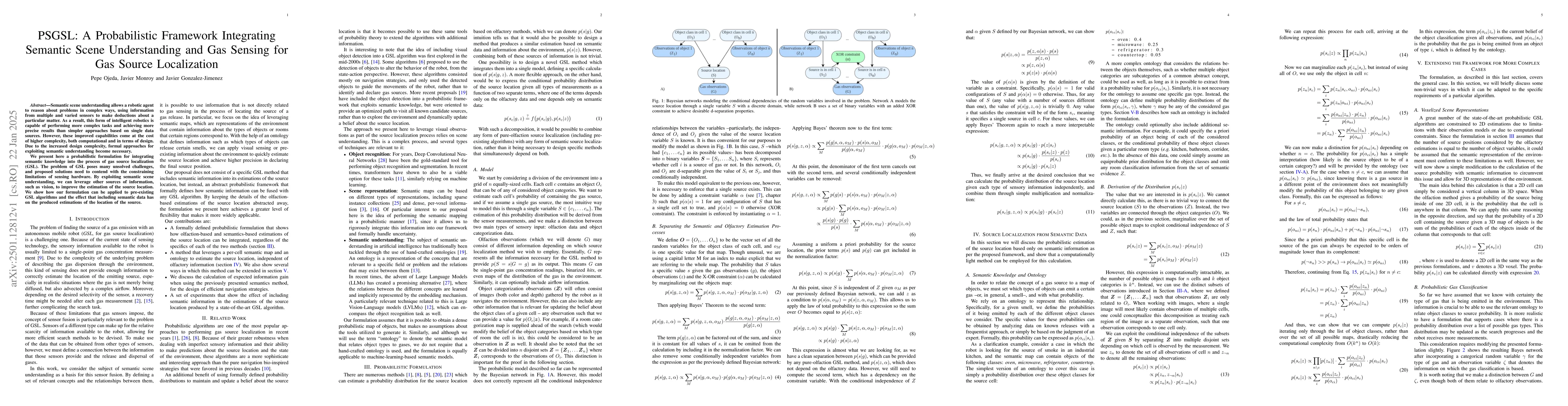 Thumbnail for PSGSL: A Probabilistic Framework Integrating Semantic Scene
  Understanding and Gas Sensing for Gas Source Localization