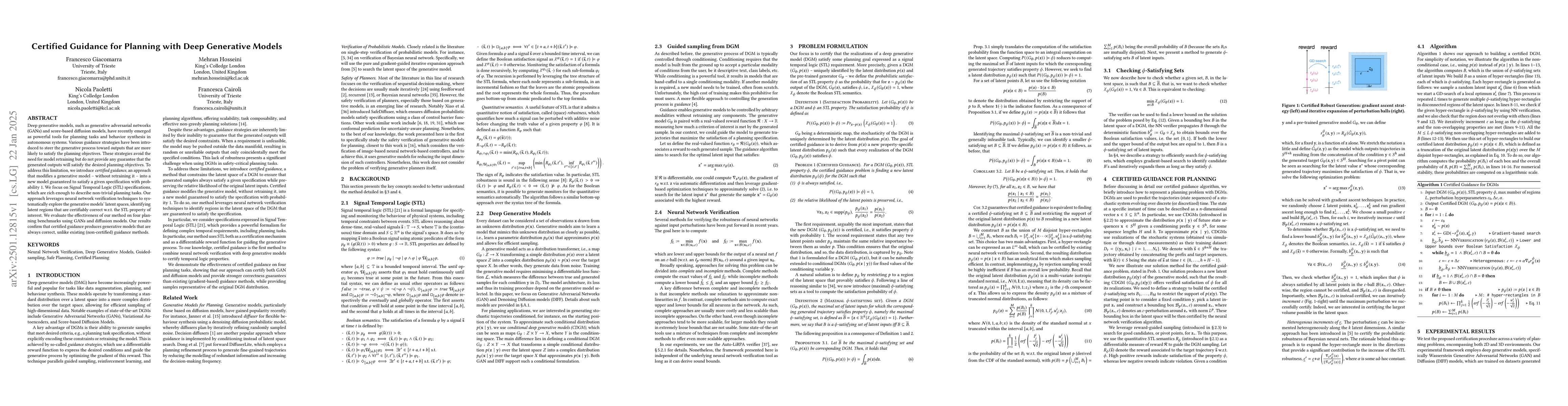 Thumbnail for Certified Guidance for Planning with Deep Generative Models