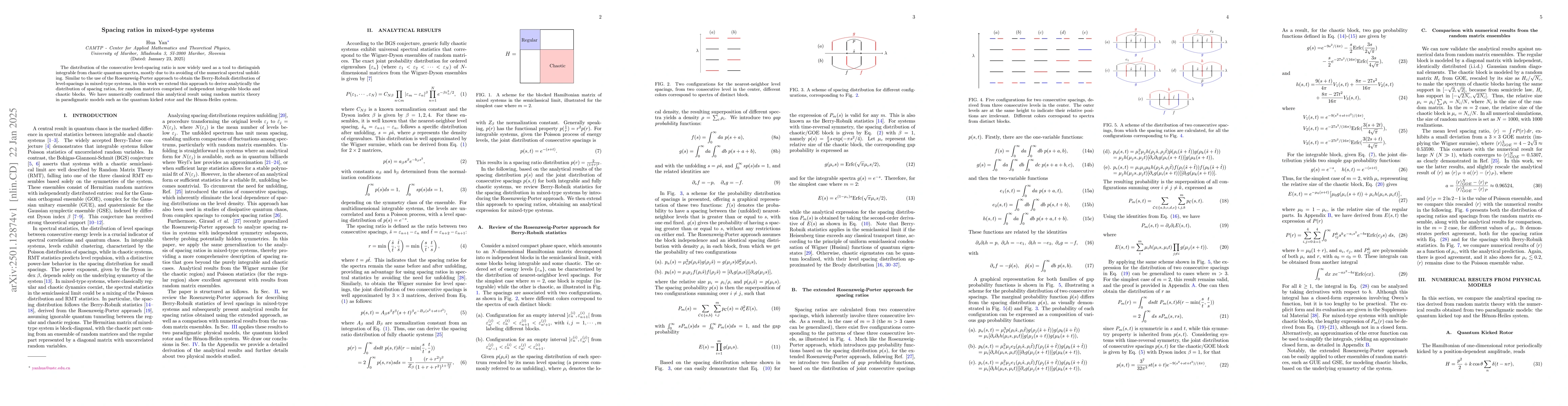 Thumbnail for Spacing ratios in mixed-type systems