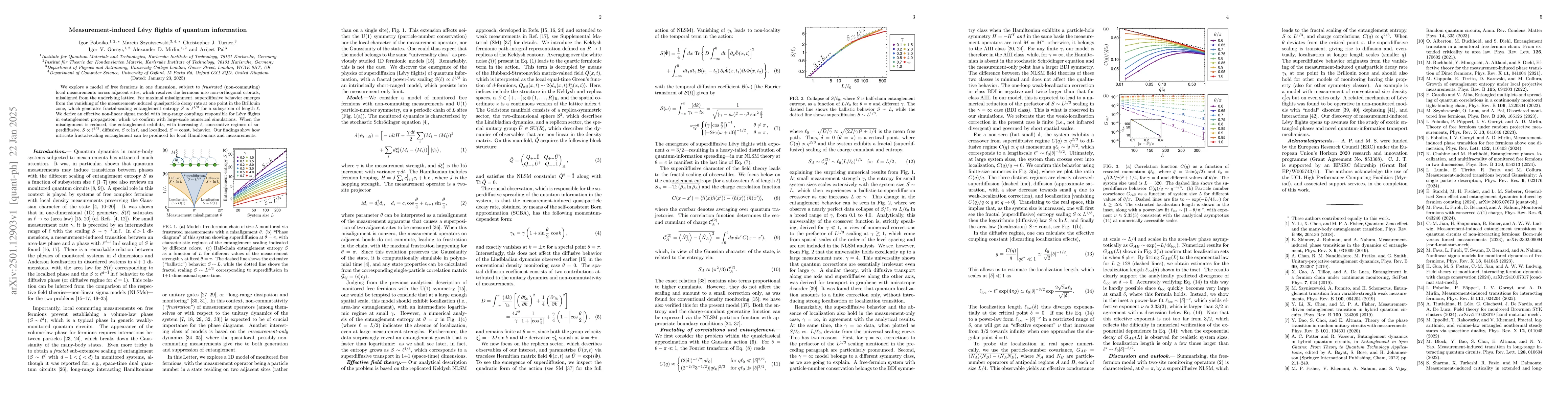Thumbnail for Measurement-induced Lévy flights of quantum information