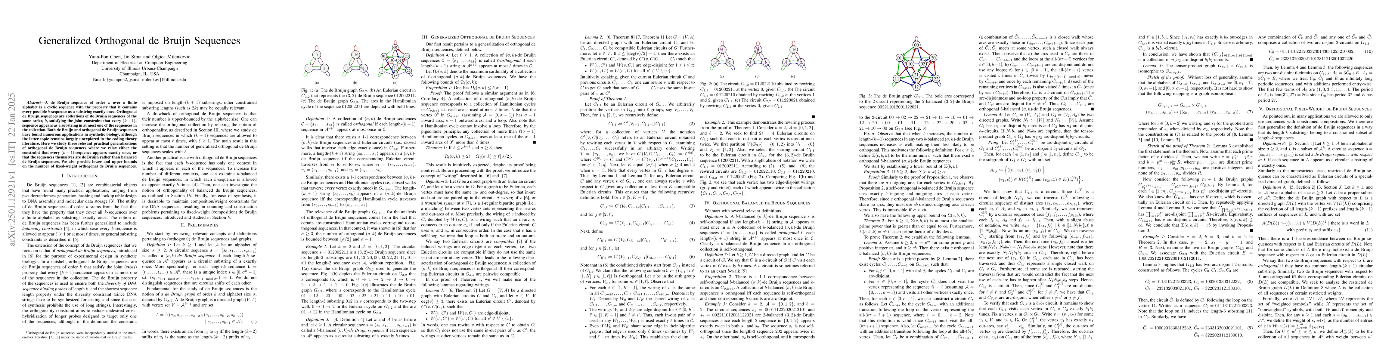 Thumbnail for Generalized Orthogonal de Bruijn Sequences