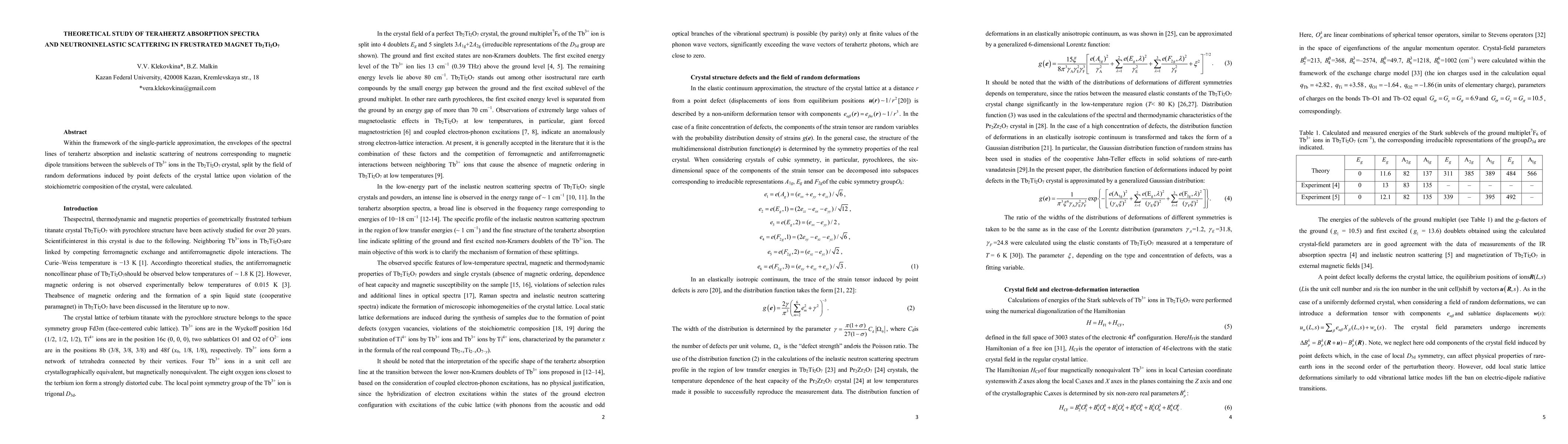 Thumbnail for Theoretical Study of Terahertz Absorption Spectra and Neutron Inelastic
  Scattering in Frustrated Magnet $\text{Tb}_2\text{Ti}_2\text{O}_7$