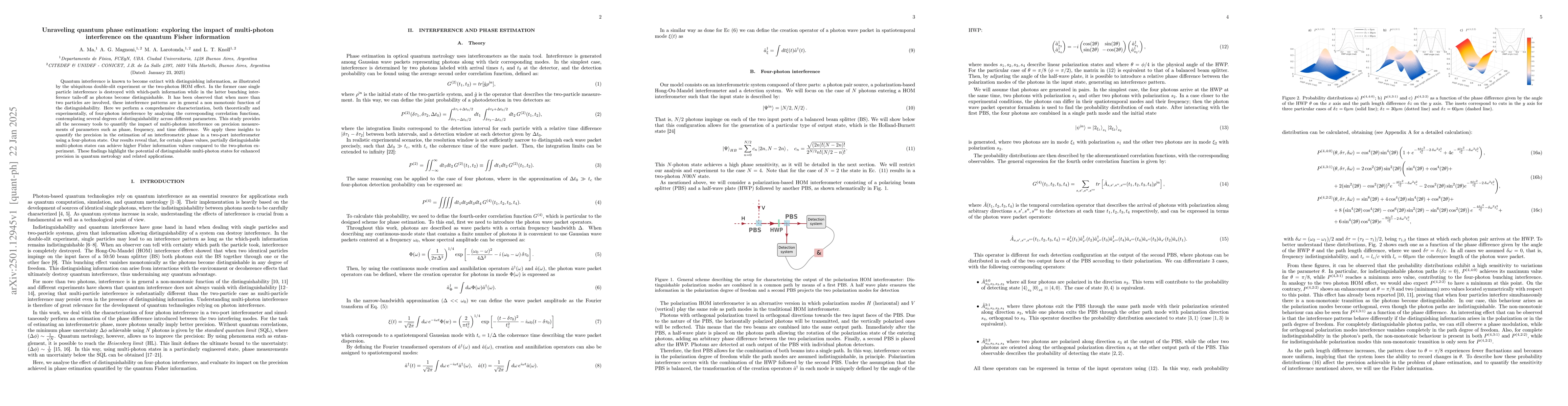 Thumbnail for Unraveling quantum phase estimation: exploring the impact of
  multi-photon interference on the quantum Fisher information