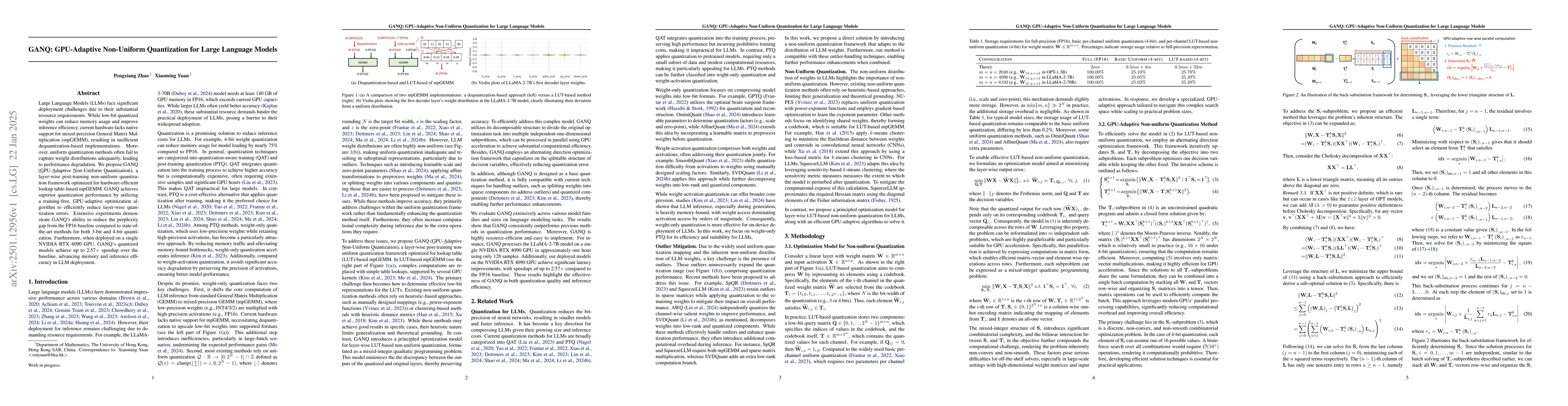 Thumbnail for GANQ: GPU-Adaptive Non-Uniform Quantization for Large Language Models