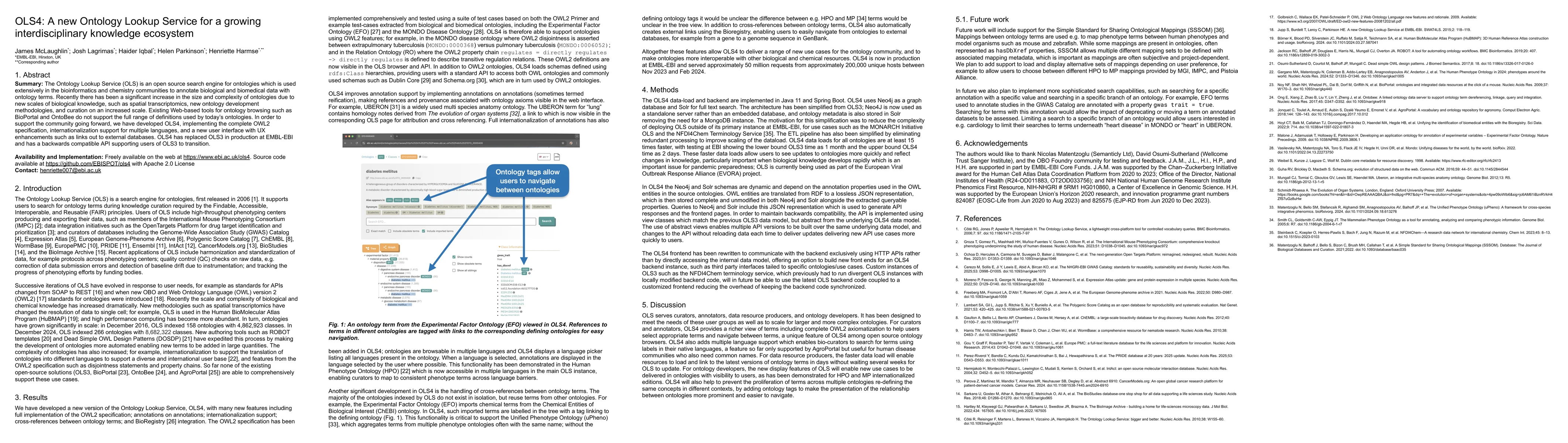 Thumbnail for OLS4: A new Ontology Lookup Service for a growing interdisciplinary
  knowledge ecosystem