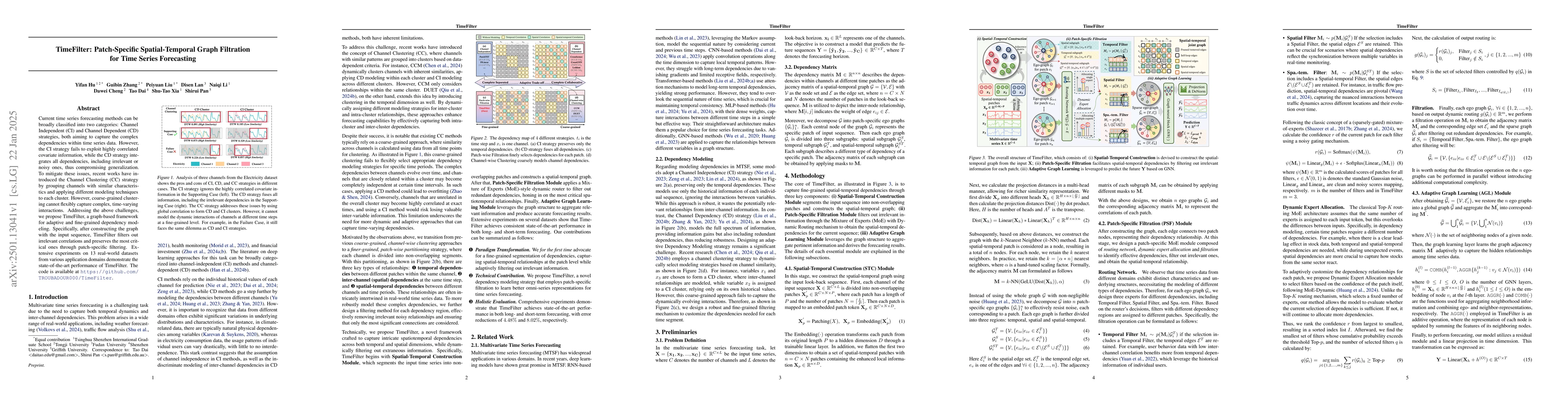 Thumbnail for TimeFilter: Patch-Specific Spatial-Temporal Graph Filtration for Time
  Series Forecasting