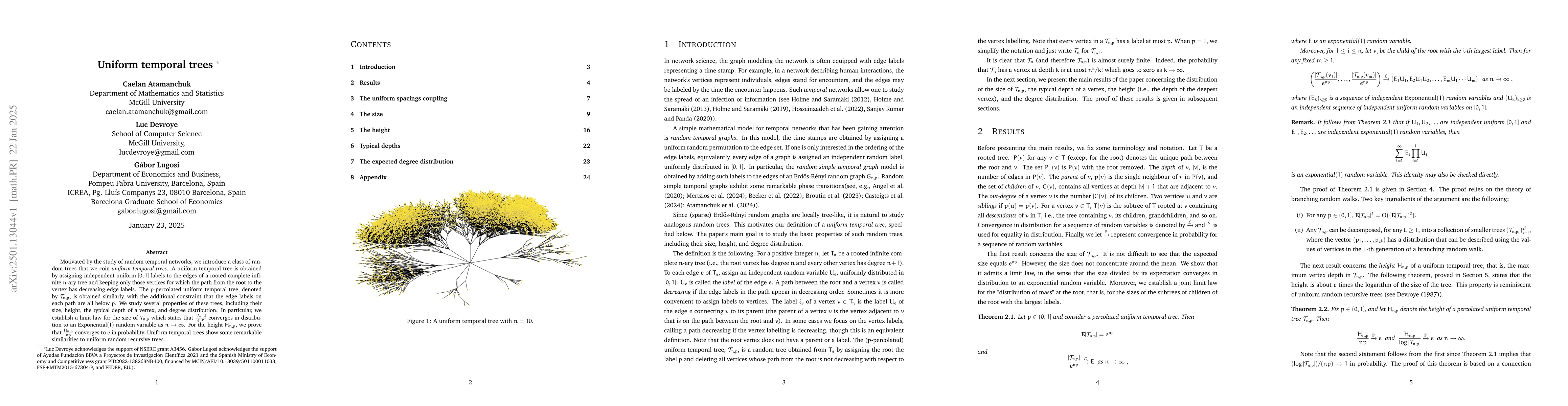 Thumbnail for Uniform temporal trees