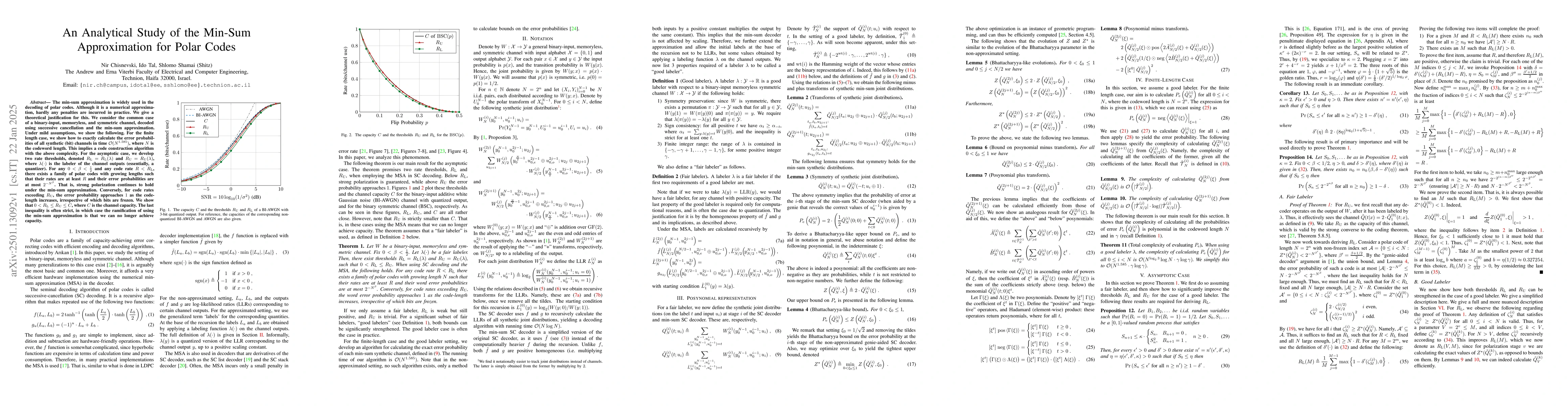 Thumbnail for An Analytical Study of the Min-Sum Approximation for Polar Codes