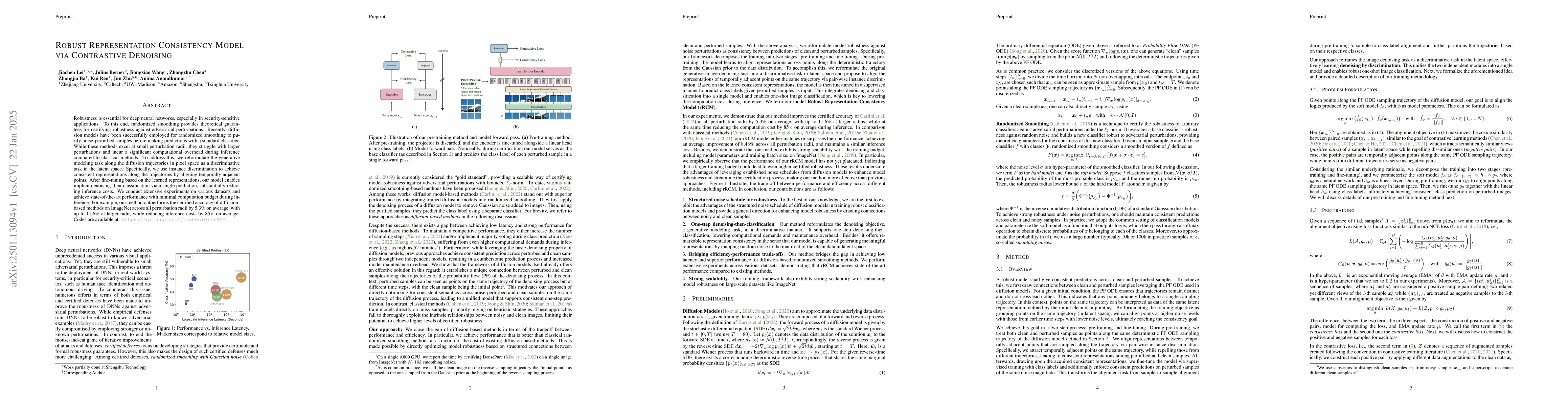 Thumbnail for Robust Representation Consistency Model via Contrastive Denoising