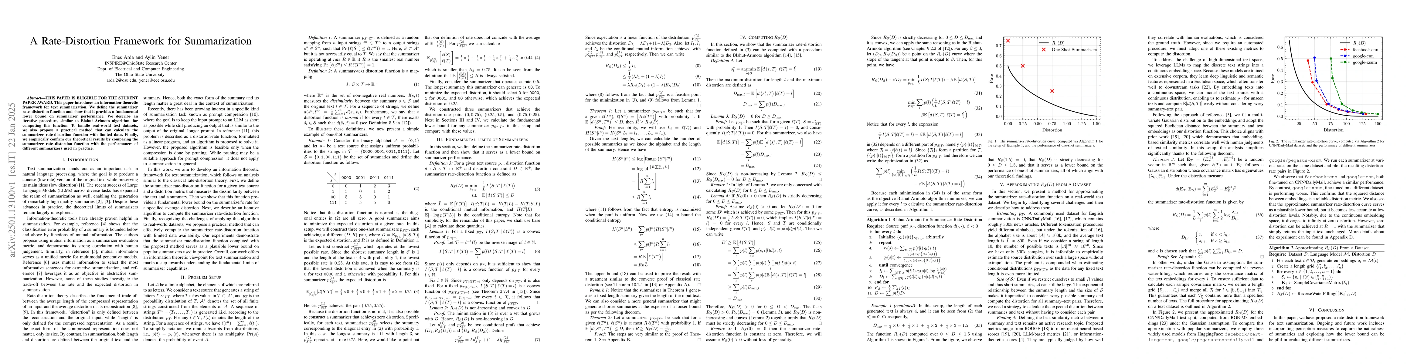 Thumbnail for A Rate-Distortion Framework for Summarization