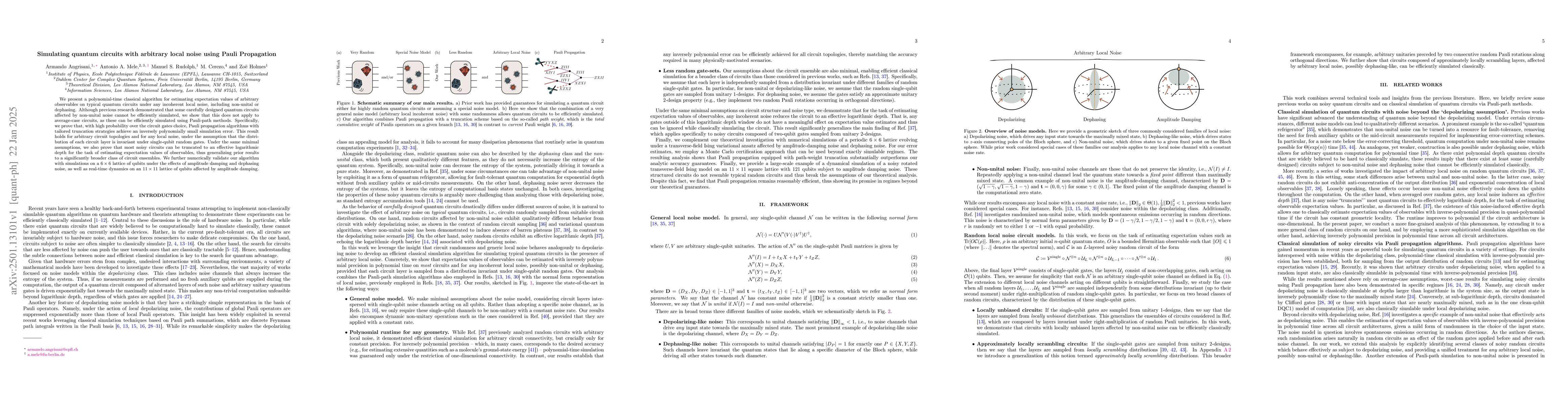Thumbnail for Simulating quantum circuits with arbitrary local noise using Pauli
  Propagation