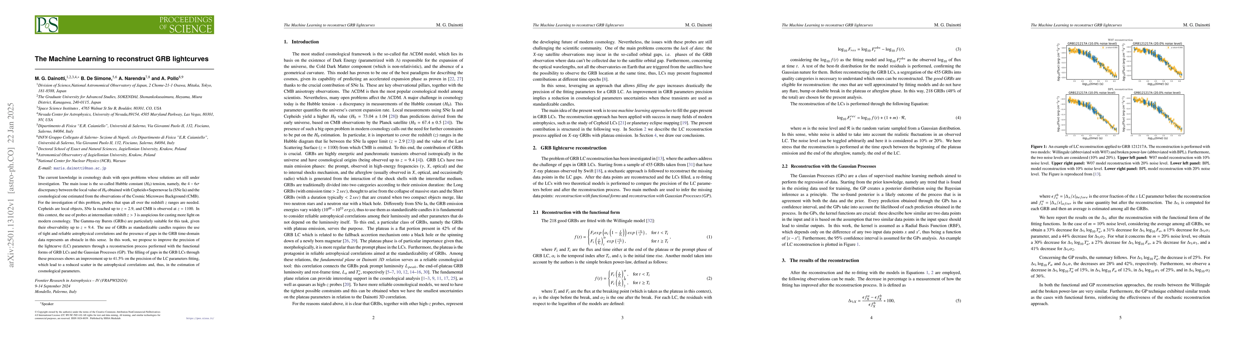 Thumbnail for The Machine Learning to reconstruct GRB lightcurves