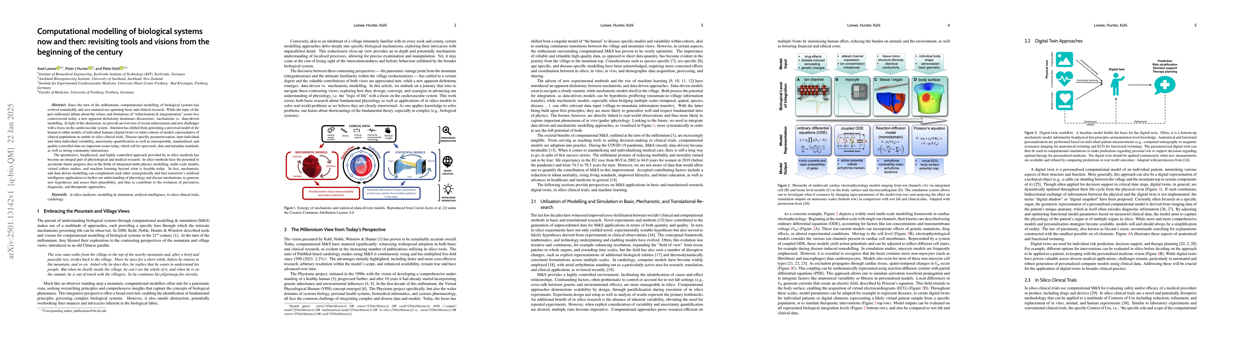 Thumbnail for Computational modelling of biological systems now and then: revisiting
  tools and visions from the beginning of the century