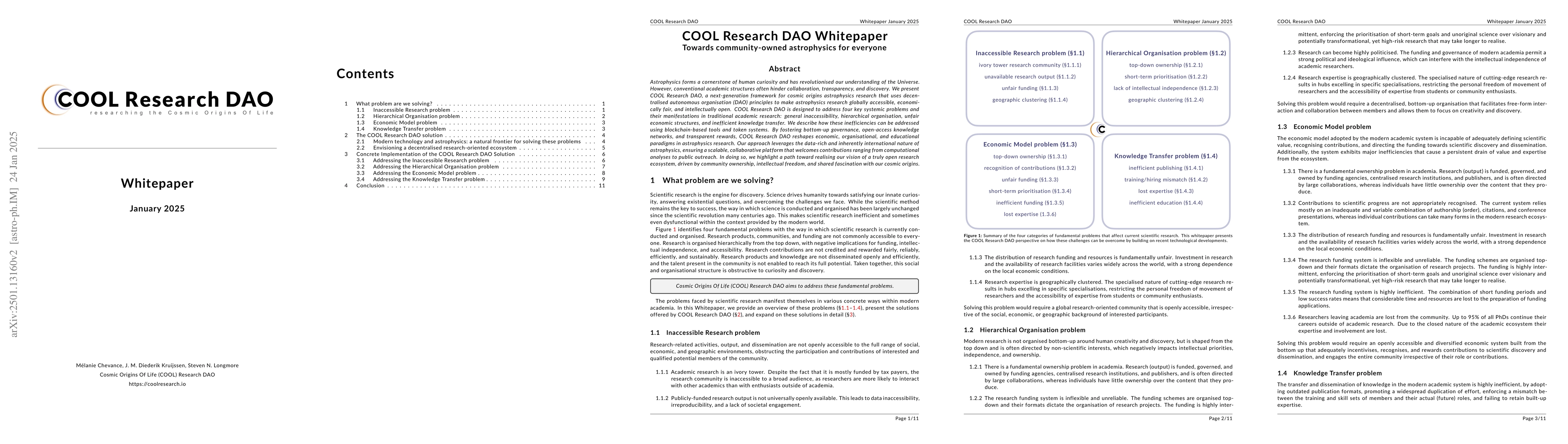 Thumbnail for COOL Research DAO Whitepaper -- Towards community-owned astrophysics for
  everyone