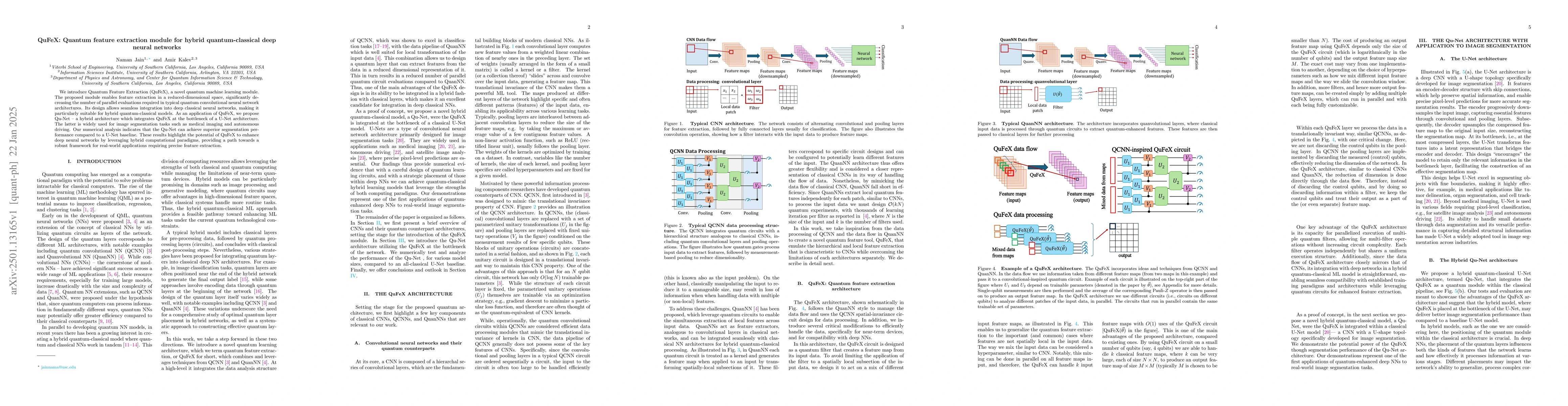 Thumbnail for QuFeX: Quantum feature extraction module for hybrid quantum-classical
  deep neural networks