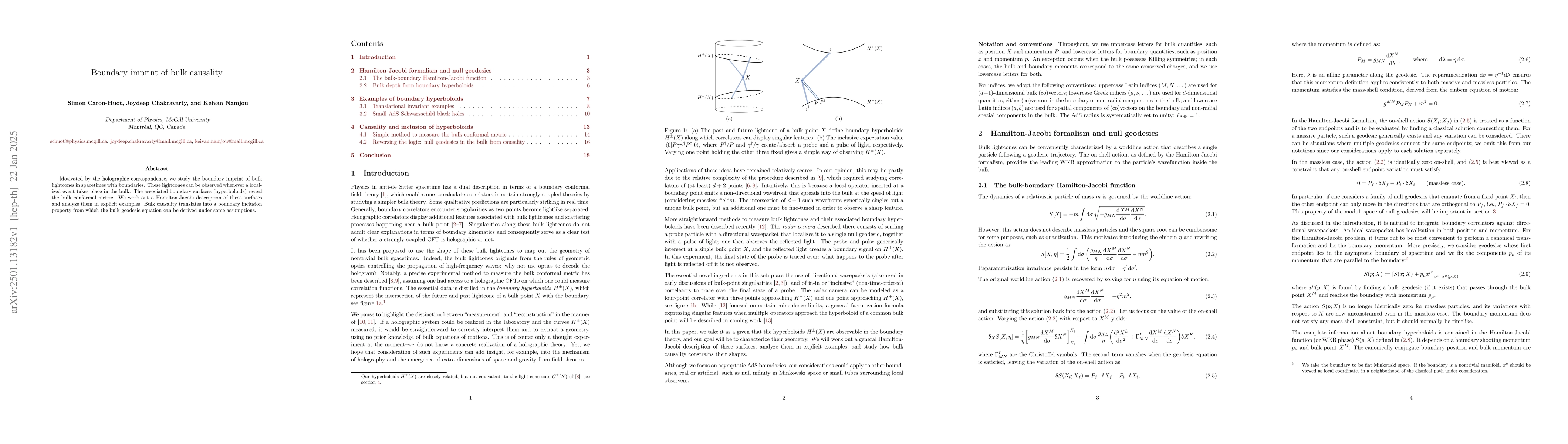 Thumbnail for Boundary imprint of bulk causality
