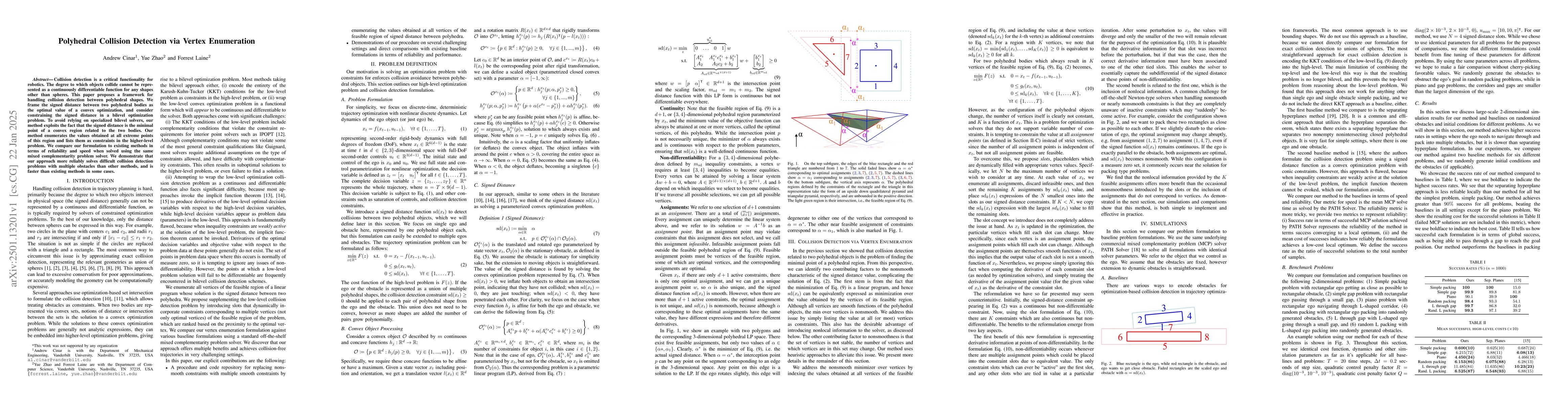 Thumbnail for Polyhedral Collision Detection via Vertex Enumeration