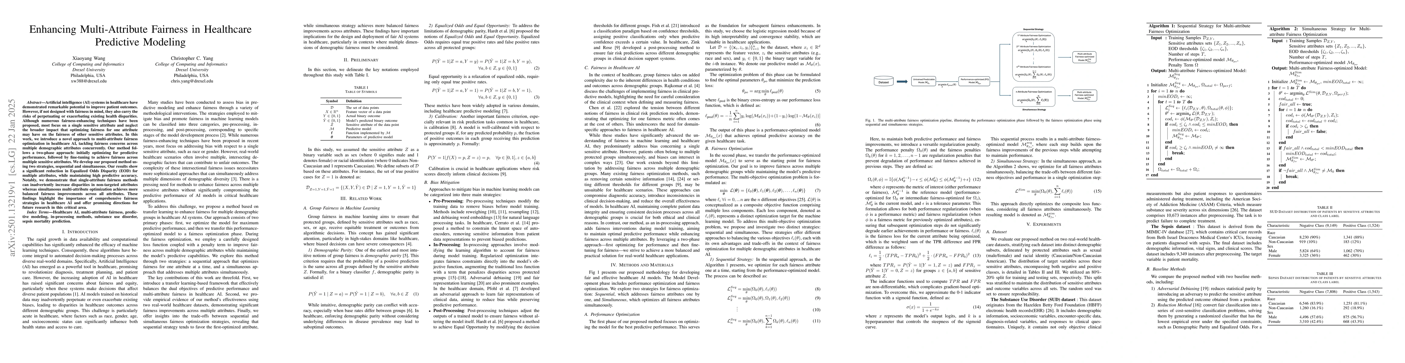 Thumbnail for Enhancing Multi-Attribute Fairness in Healthcare Predictive Modeling