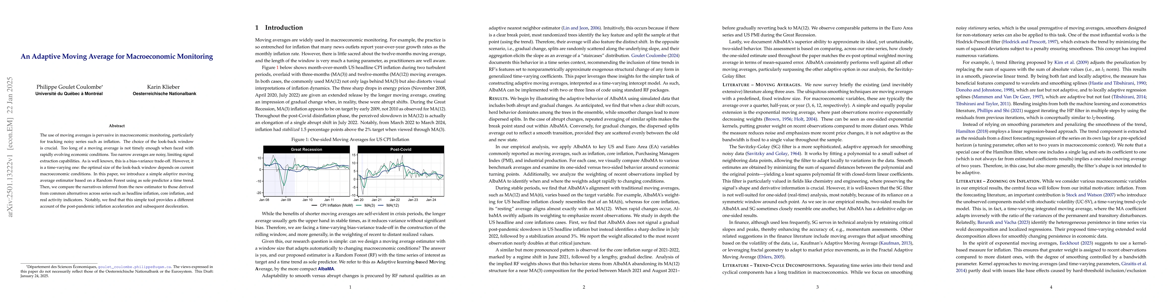 Thumbnail for An Adaptive Moving Average for Macroeconomic Monitoring