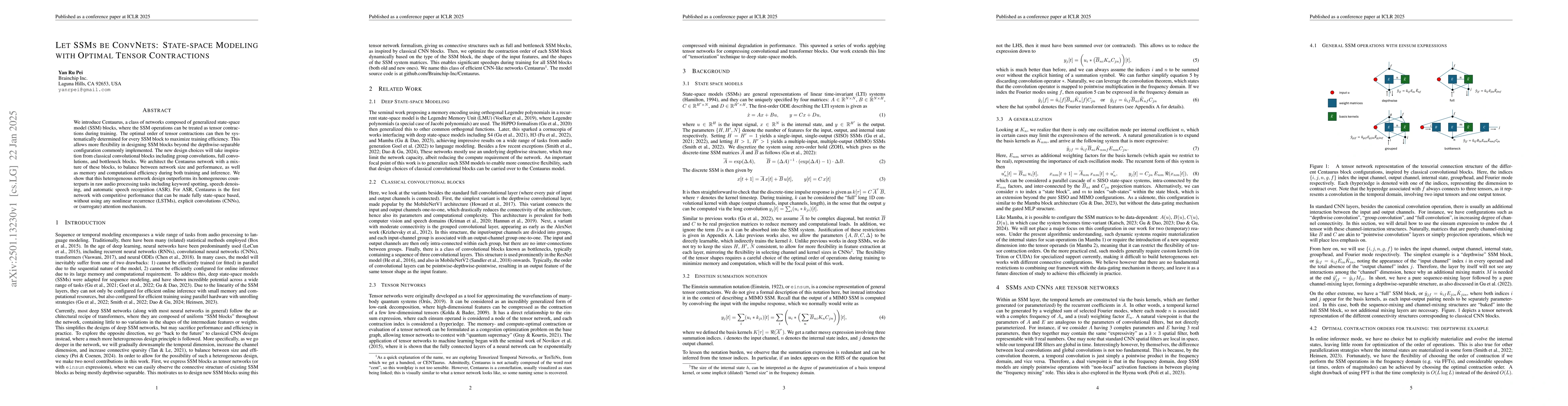 Thumbnail for Let SSMs be ConvNets: State-space Modeling with Optimal Tensor
  Contractions