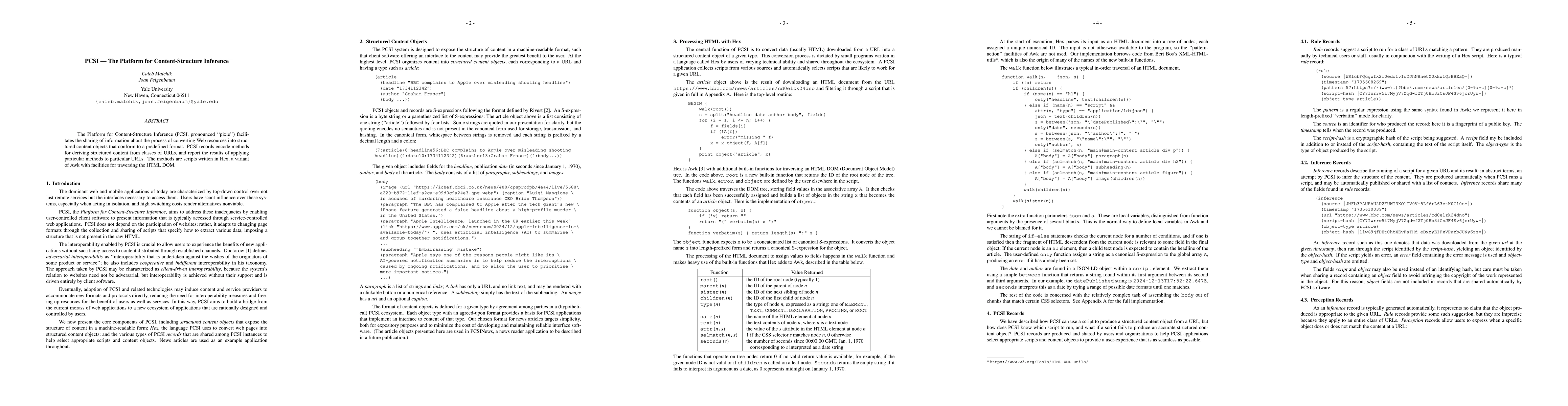 Thumbnail for PCSI -- The Platform for Content-Structure Inference