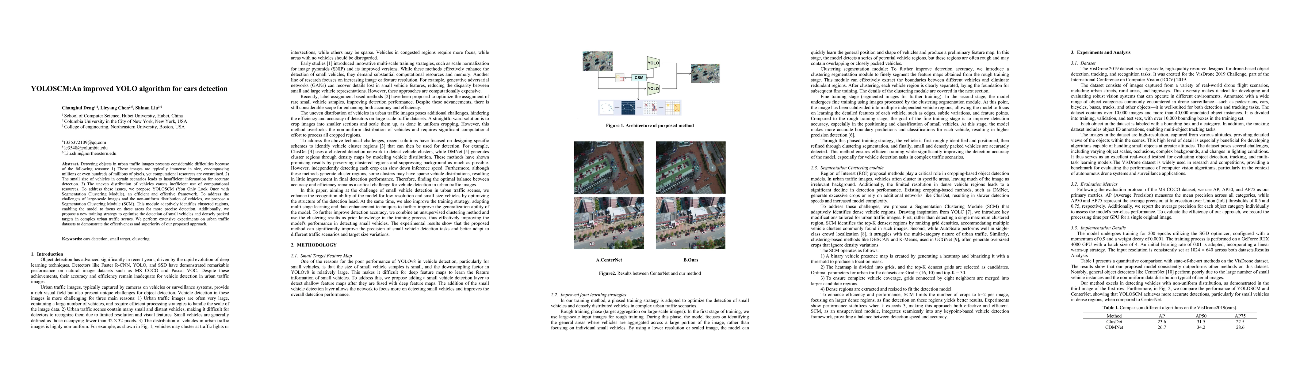 Thumbnail for YOLOSCM: An improved YOLO algorithm for cars detection