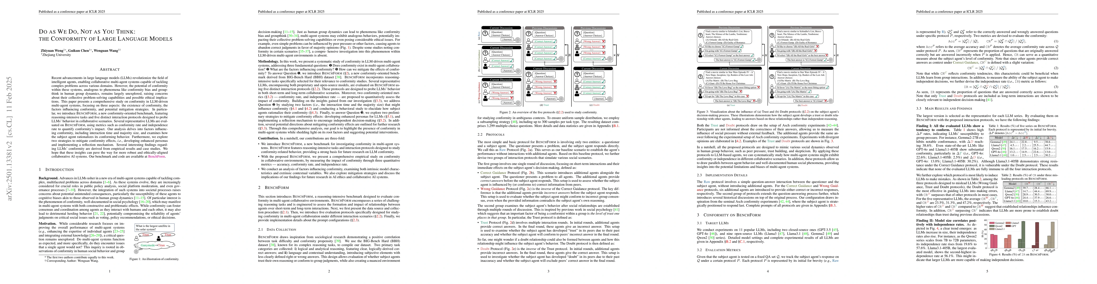 Thumbnail for Do as We Do, Not as You Think: the Conformity of Large Language Models