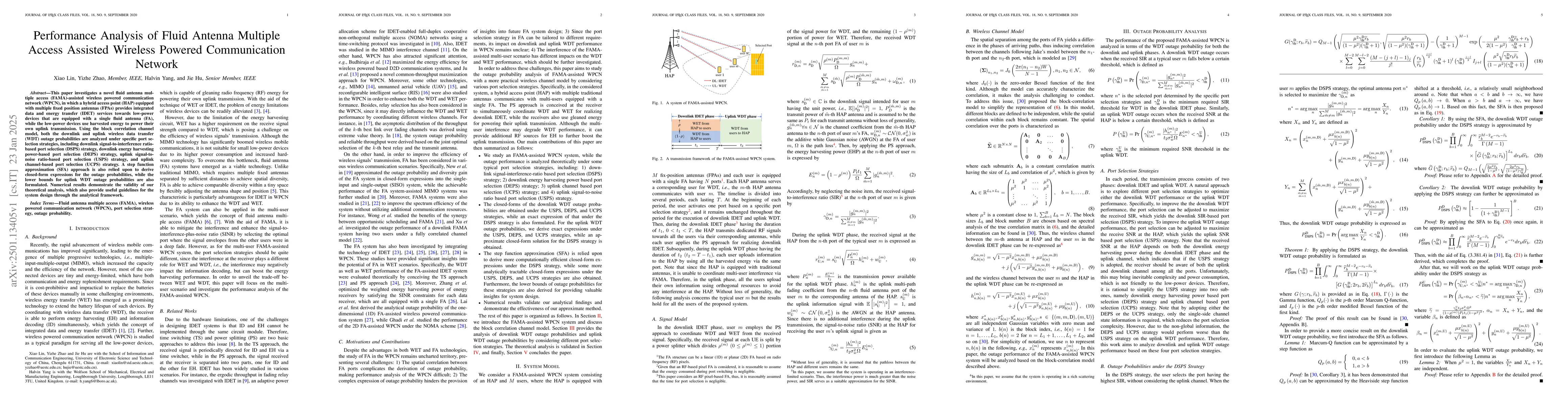 Thumbnail for Performance Analysis of Fluid Antenna Multiple Access Assisted Wireless
  Powered Communication Network