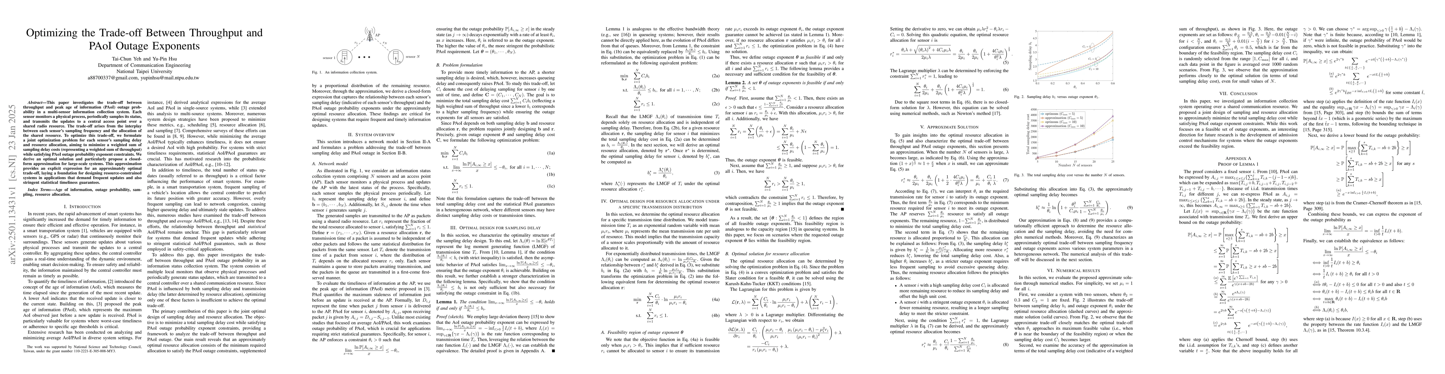 Thumbnail for Optimizing the Trade-off Between Throughput and PAoI Outage Exponents