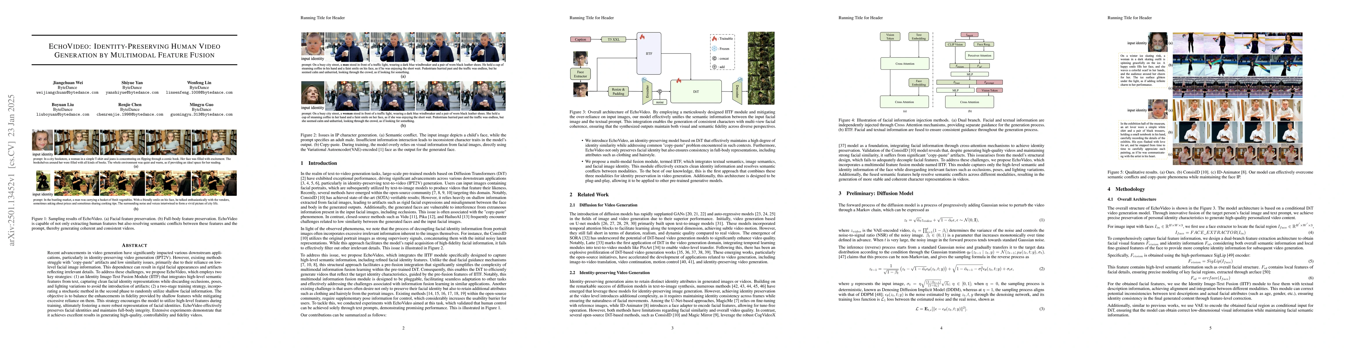 Thumbnail for EchoVideo: Identity-Preserving Human Video Generation by Multimodal
  Feature Fusion