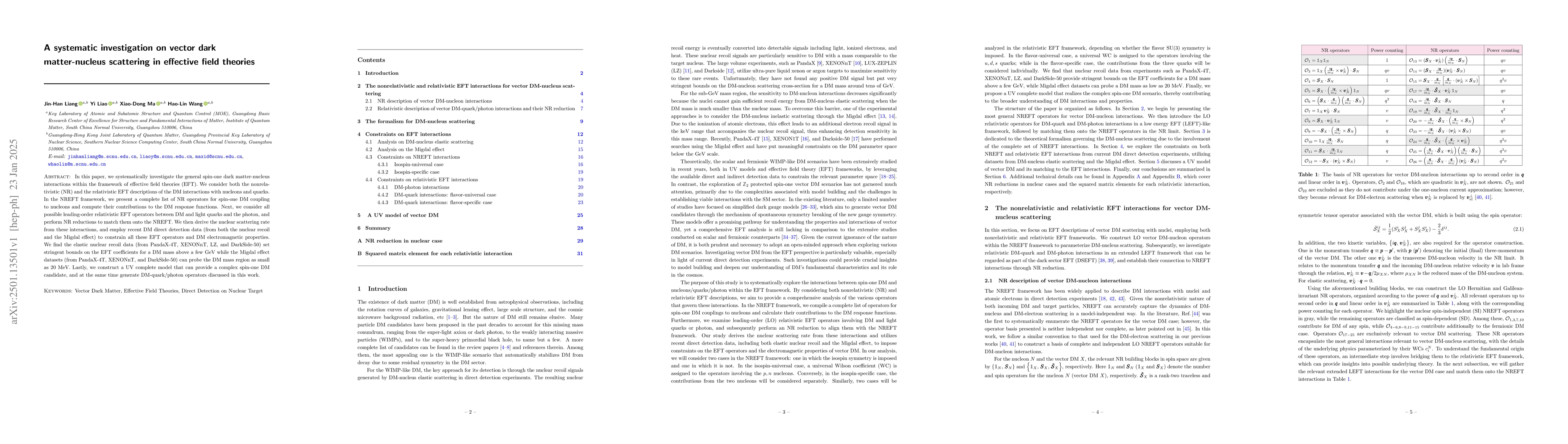 Thumbnail for A systematic investigation on vector dark matter-nucleus scattering in
  effective field theories