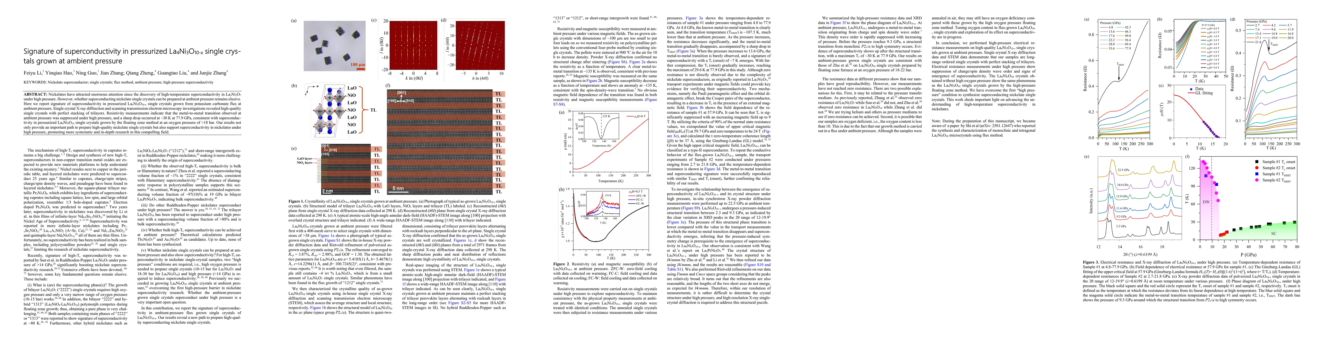 Thumbnail for Signature of superconductivity in pressurized La4Ni3O10-x single
  crystals grown at ambient pressure