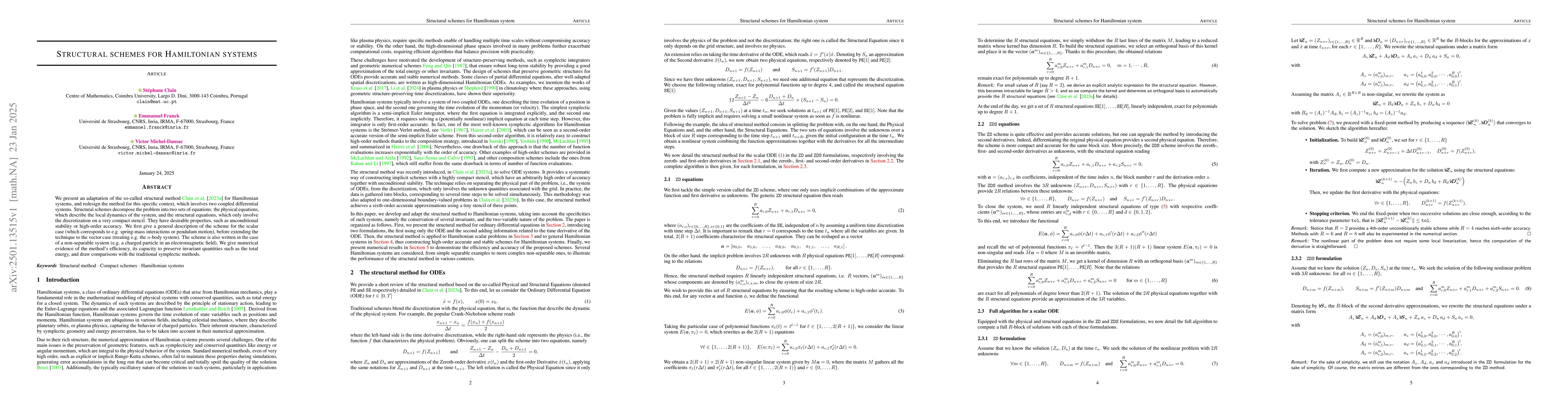 Thumbnail for Structural schemes for hamiltonian systems