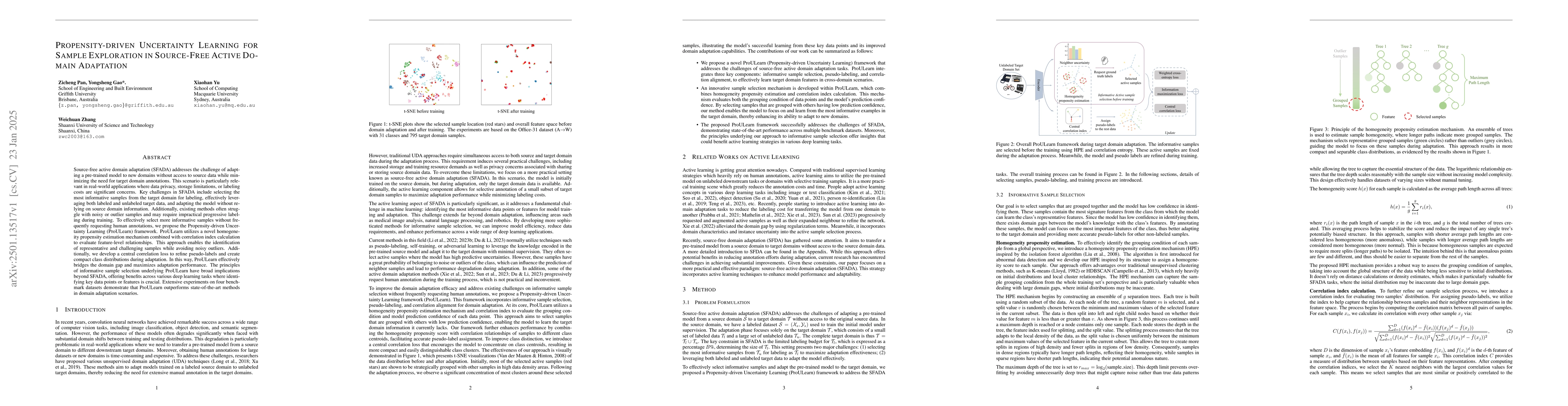 Thumbnail for Propensity-driven Uncertainty Learning for Sample Exploration in
  Source-Free Active Domain Adaptation