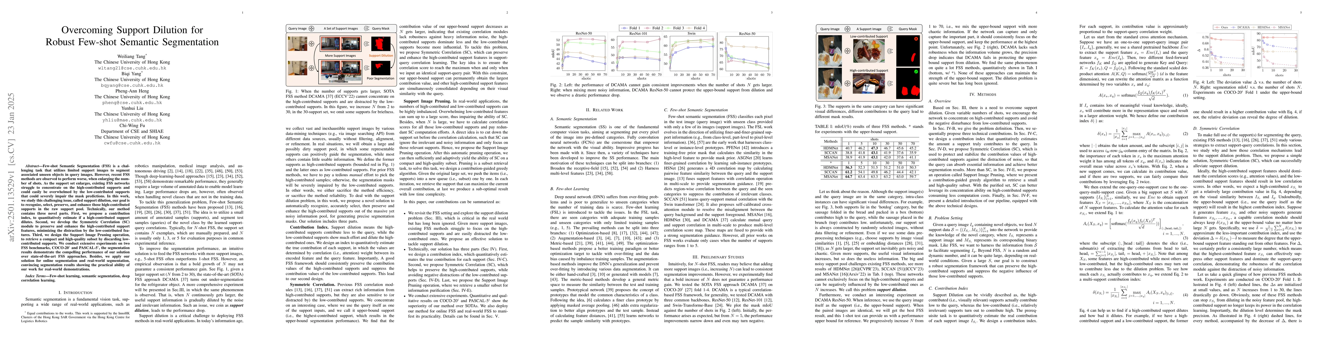 Thumbnail for Overcoming Support Dilution for Robust Few-shot Semantic Segmentation