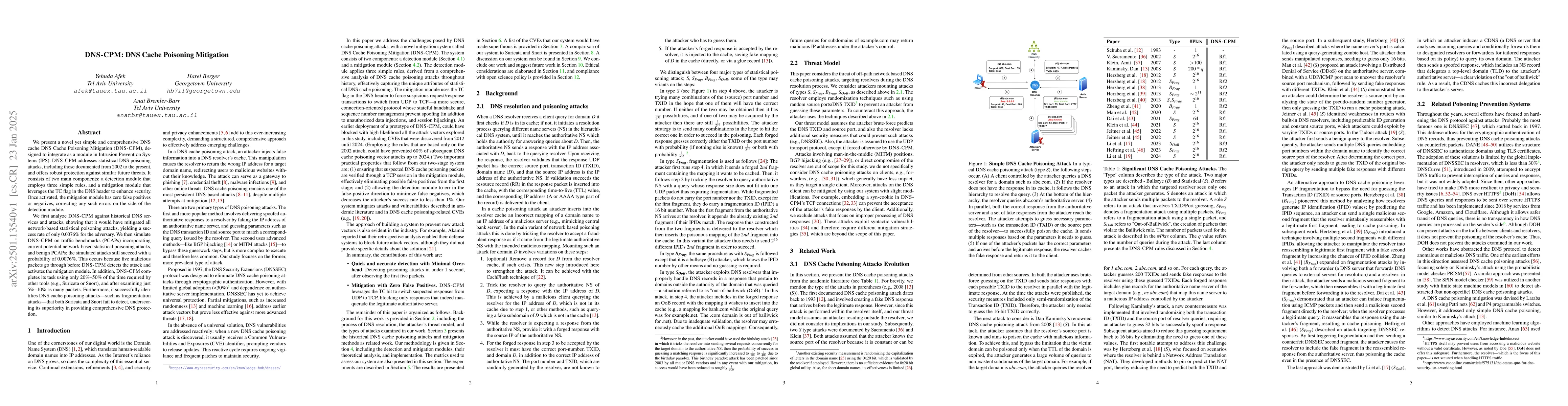 Thumbnail for POPS: From History to Mitigation of DNS Cache Poisoning Attacks