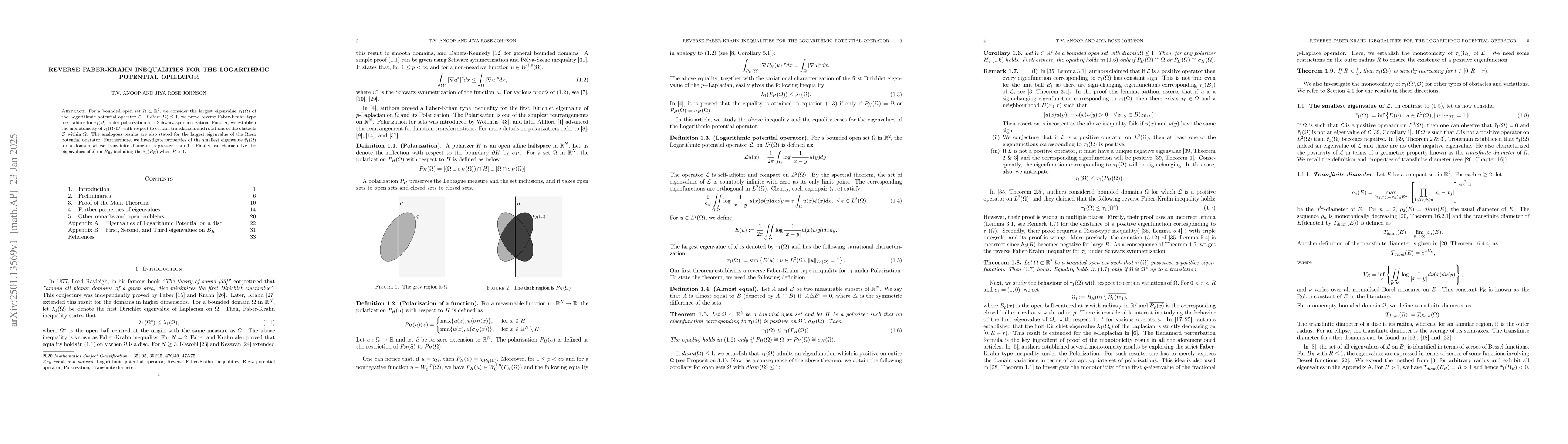 Thumbnail for Reverse Faber-Krahn inequalities for the Logarithmic potential operator