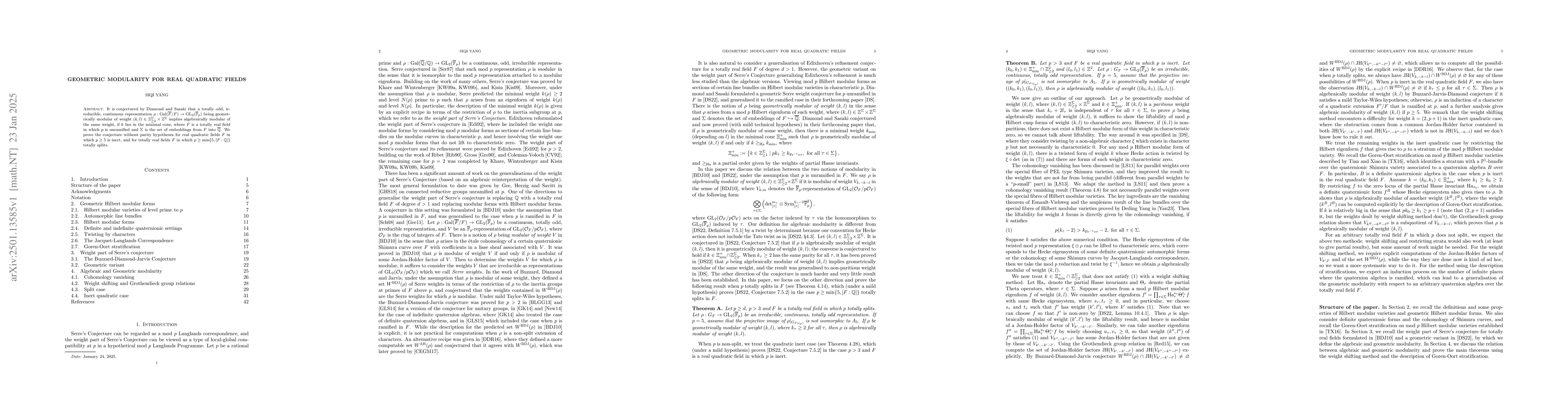 Thumbnail for Geometric modularity for real quadratic fields