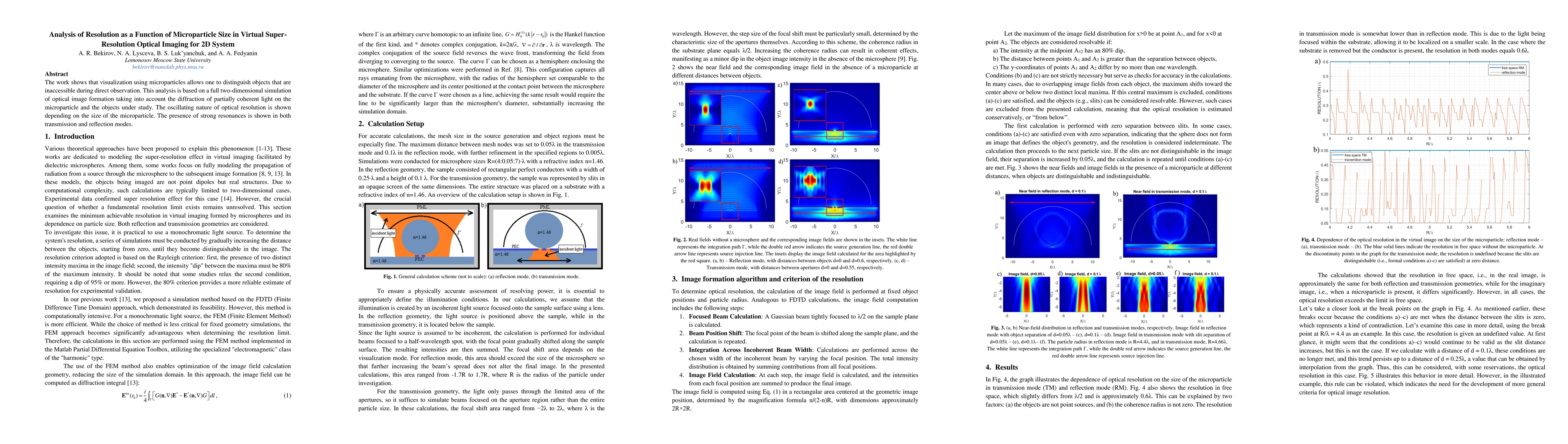 Thumbnail for Analysis of Resolution as a Function of Microparticle Size in Virtual
  Super-Resolution Optical Imaging for 2D System