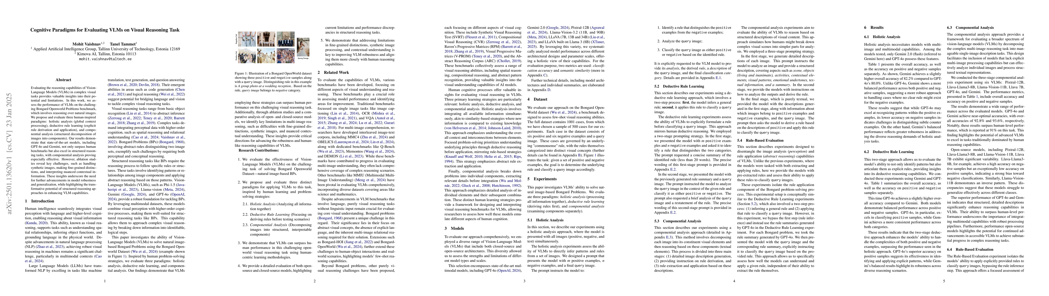 Thumbnail for Cognitive Paradigms for Evaluating VLMs on Visual Reasoning Task