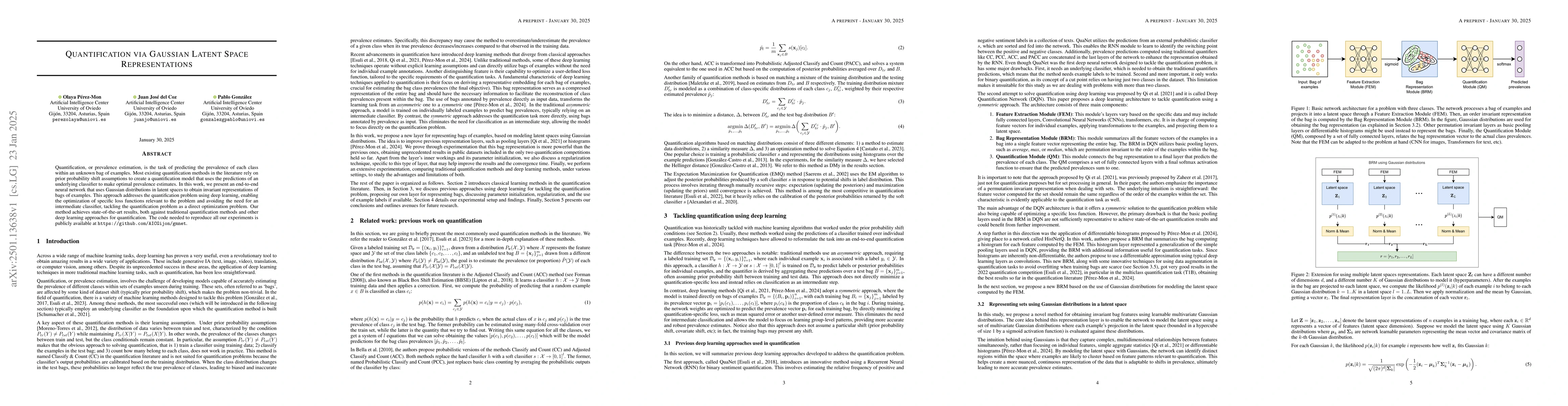 Thumbnail for Quantification via Gaussian Latent Space Representations